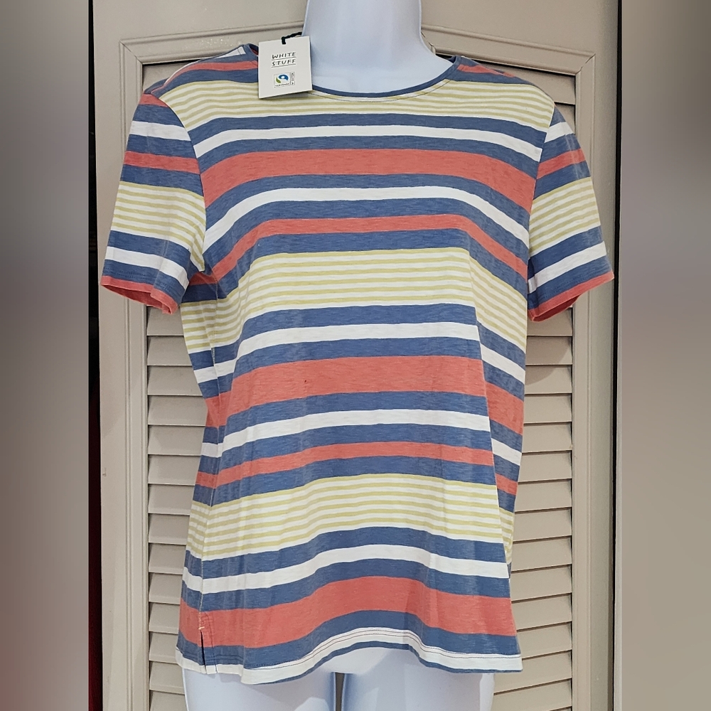 White Stuff Striped Multicolor Women's Top